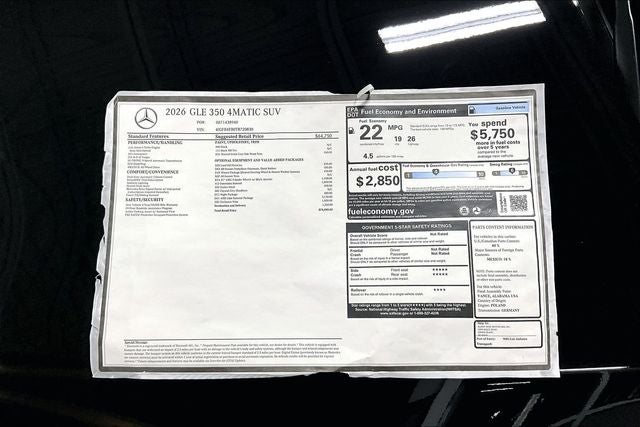 2026 Mercedes-Benz GLE GLE 350 4MATIC®