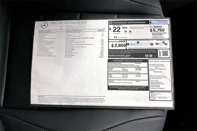 2026 Mercedes-Benz GLE GLE 350 4MATIC®