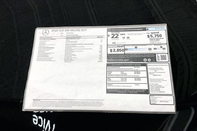 2026 Mercedes-Benz GLE GLE 350 4MATIC®