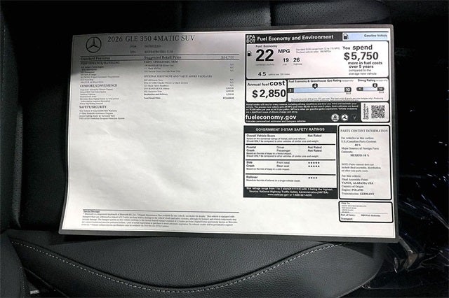 2026 Mercedes-Benz GLE GLE 350 4MATIC®