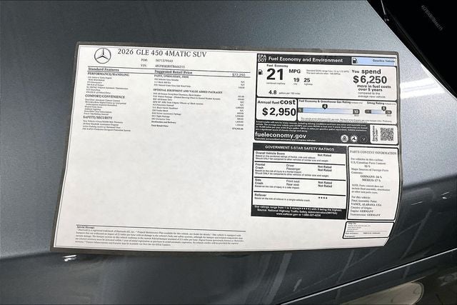 2026 Mercedes-Benz GLE GLE 450 4MATIC®