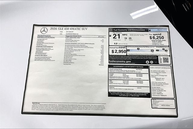 2026 Mercedes-Benz GLE GLE 450 4MATIC®