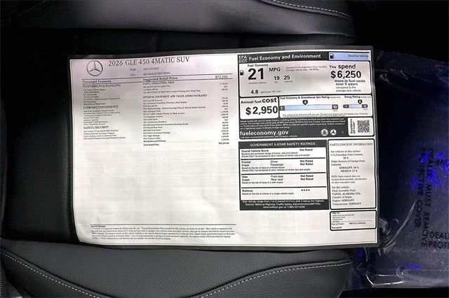 2026 Mercedes-Benz GLE GLE 450 4MATIC®