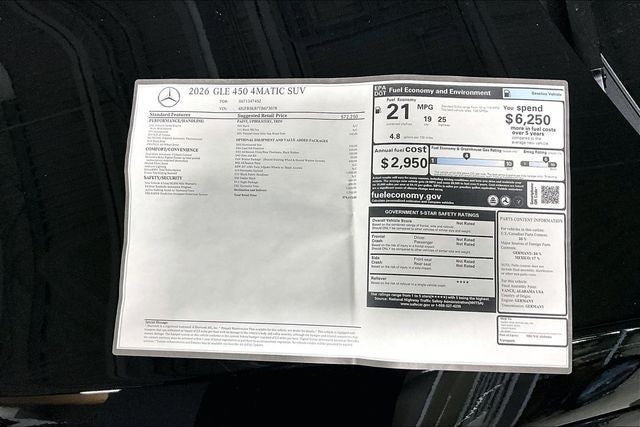 2026 Mercedes-Benz GLE GLE 450 4MATIC®