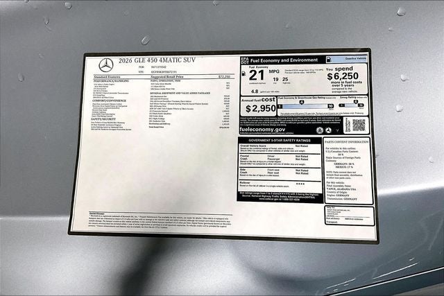 2026 Mercedes-Benz GLE GLE 450 4MATIC®