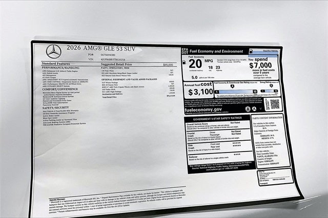 2026 Mercedes-Benz GLE GLE 53 AMG® 4MATIC®