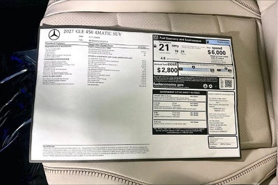 2027 Mercedes-Benz GLE GLE 450 4MATIC®