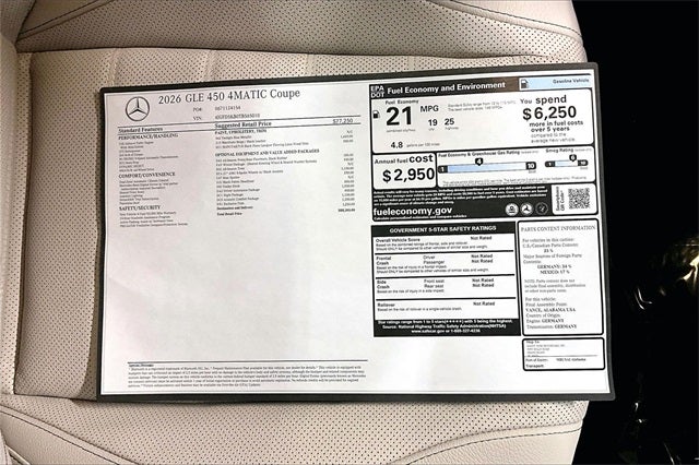 2026 Mercedes-Benz GLE GLE 450 Coupe 4MATIC®
