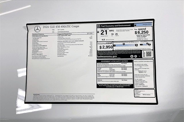 2026 Mercedes-Benz GLE GLE 450 Coupe 4MATIC®