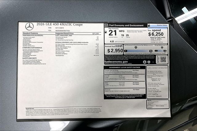 2026 Mercedes-Benz GLE GLE 450 Coupe 4MATIC®