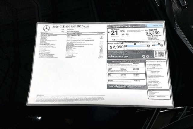 2026 Mercedes-Benz GLE GLE 450 Coupe 4MATIC®
