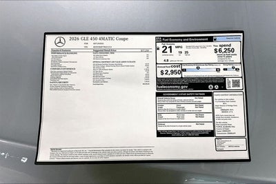 2026 Mercedes-Benz GLE GLE 450 Coupe 4MATIC®