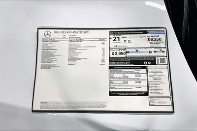 2026 Mercedes-Benz GLS GLS 450 4MATIC®