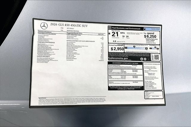 2026 Mercedes-Benz GLS GLS 450 4MATIC®