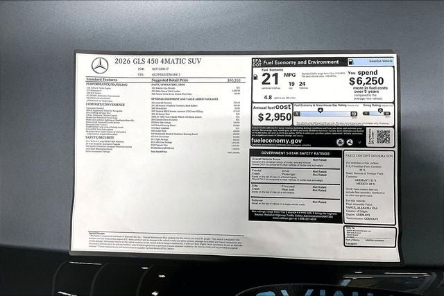 2026 Mercedes-Benz GLS GLS 450 4MATIC®