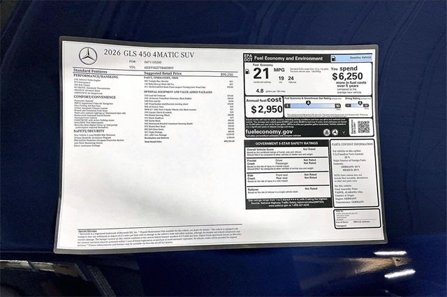 2026 Mercedes-Benz GLS GLS 450 4MATIC®