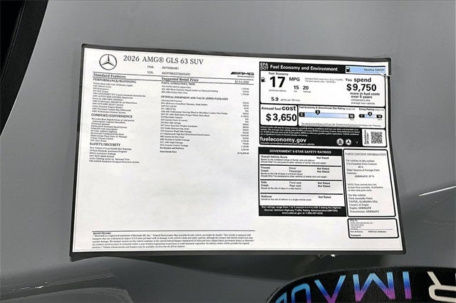 2026 Mercedes-Benz GLS GLS 63 AMG® 4MATIC®