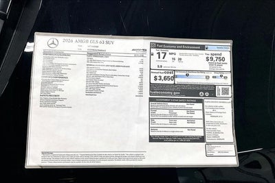 2026 Mercedes-Benz GLS GLS 63 AMG® 4MATIC®
