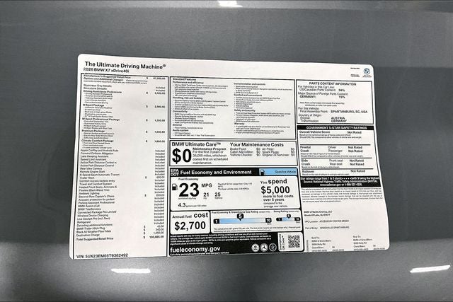 2026 BMW X7 xDrive40i