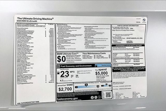 2026 BMW X6 xDrive40i