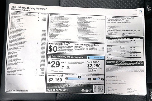 2026 BMW X3 30 xDrive