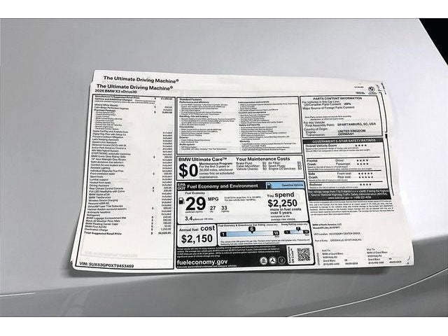 2026 BMW X3 30 xDrive