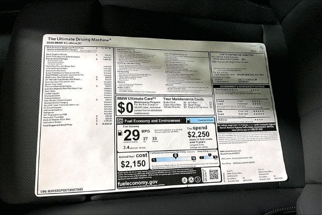 2026 BMW X3 30 xDrive