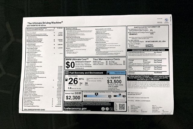 2027 BMW X5 40 xDrive