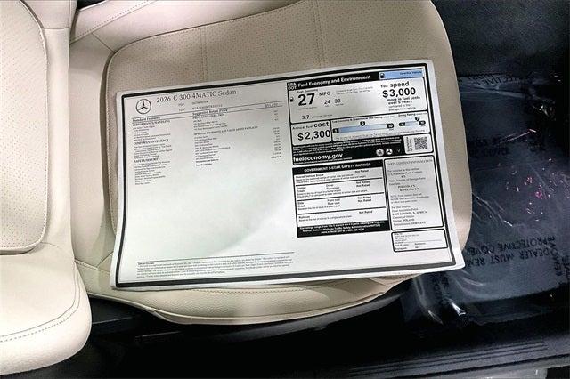 2026 Mercedes-Benz C-Class C 300 4MATIC®