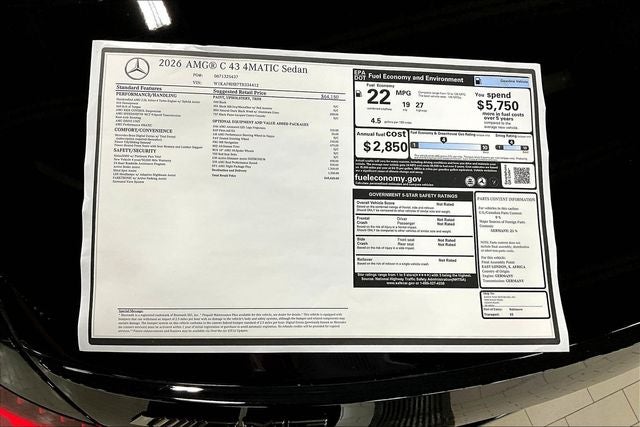 2026 Mercedes-Benz C-Class C 43 AMG® 4MATIC®