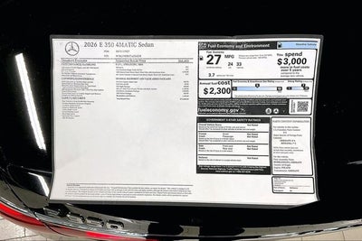 2026 Mercedes-Benz E-Class E 350 4MATIC®