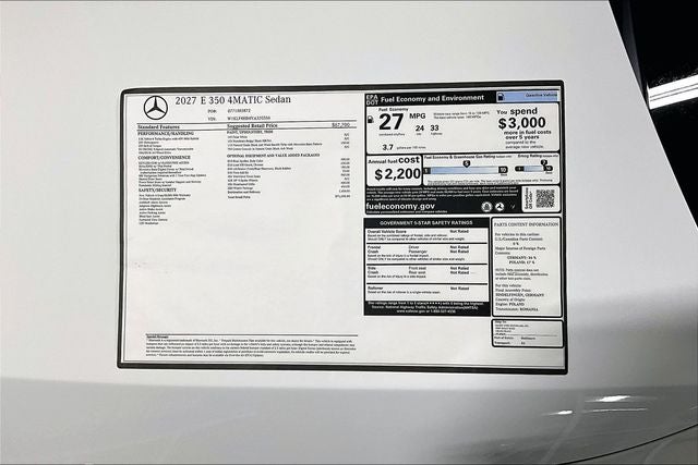2027 Mercedes-Benz E-Class E 350 4MATIC®