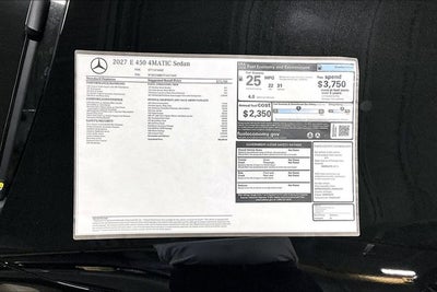 2027 Mercedes-Benz E-Class E 450 4MATIC®