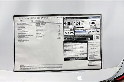 2026 Mercedes-Benz E-Class E 53 AMG® 4MATIC®