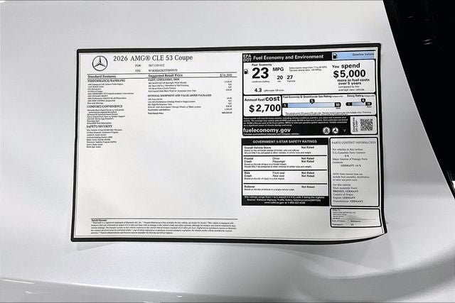 2026 Mercedes-Benz CLE CLE 53 AMG® 4MATIC®