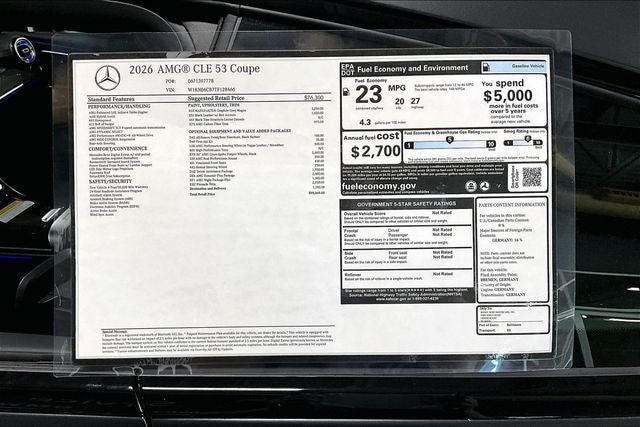 2026 Mercedes-Benz CLE CLE 53 AMG® 4MATIC®