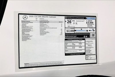 2026 Mercedes-Benz CLE CLE 300 4MATIC®