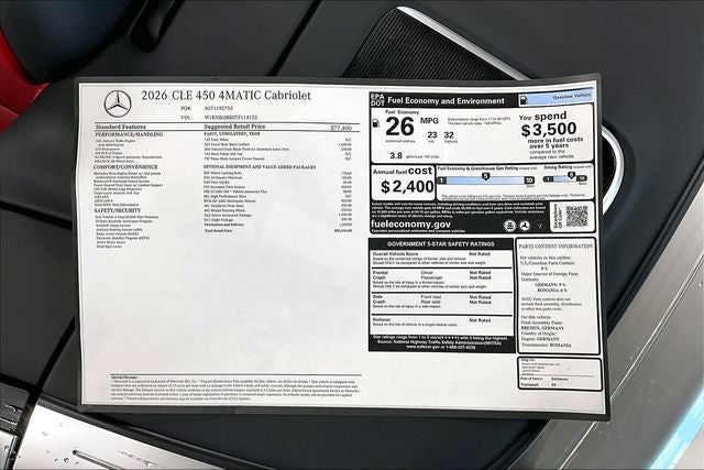 2026 Mercedes-Benz CLE CLE 450 4MATIC®