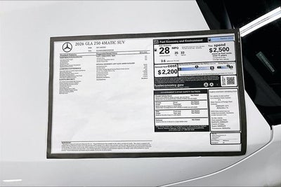 2026 Mercedes-Benz GLA GLA 250 4MATIC®