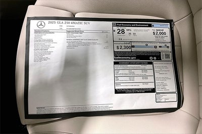 2025 Mercedes-Benz GLA GLA 250 4MATIC®
