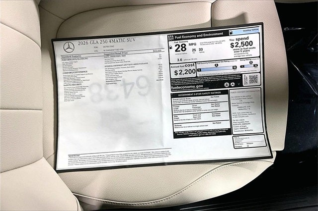 2026 Mercedes-Benz GLA GLA 250 4MATIC®