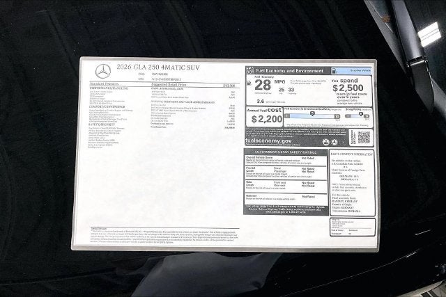 2026 Mercedes-Benz GLA GLA 250 4MATIC®