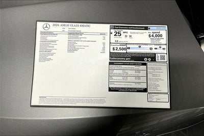 2026 Mercedes-Benz GLA GLA 35 AMG® 4MATIC®