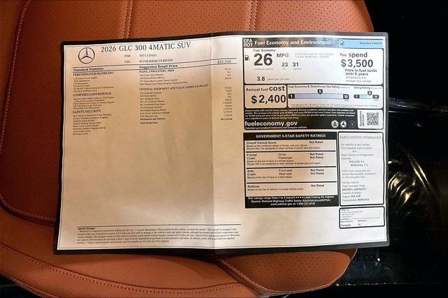 2026 Mercedes-Benz GLC GLC 300 4MATIC®