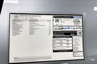 2026 Mercedes-Benz GLC GLC 300 4MATIC®