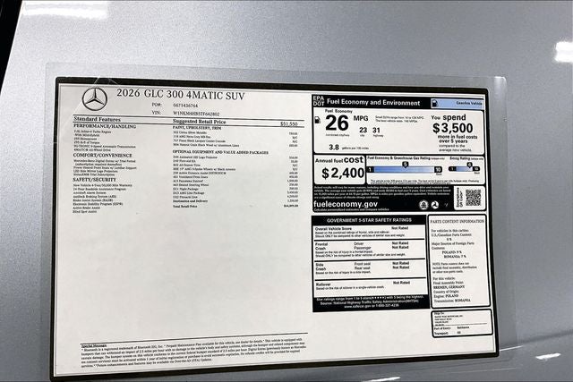 2026 Mercedes-Benz GLC GLC 300 4MATIC®