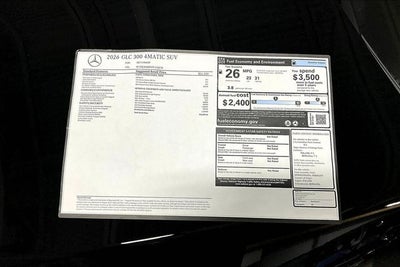 2026 Mercedes-Benz GLC GLC 300 4MATIC®