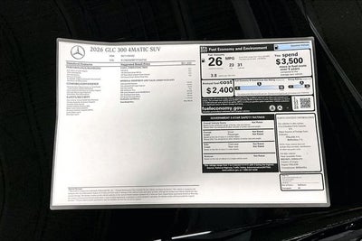 2026 Mercedes-Benz GLC GLC 300 4MATIC®