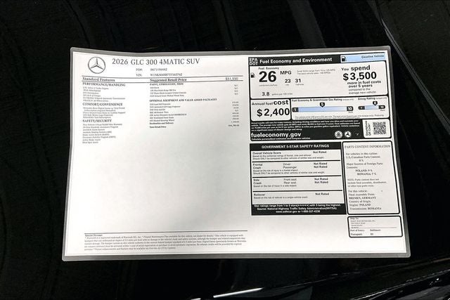 2026 Mercedes-Benz GLC GLC 300 4MATIC®