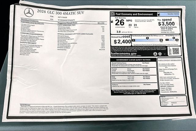 2026 Mercedes-Benz GLC GLC 300 4MATIC®